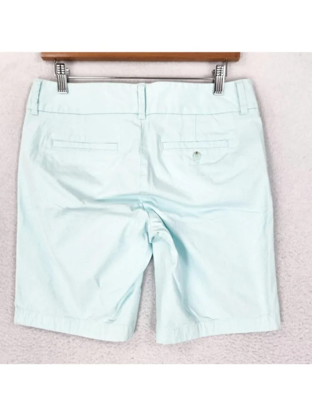 J Crew Shorts Womens 4 Light Blue Frankie Bermuda Chino Twill Stretch Casual